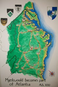 Map of Atlantia, AS XXI